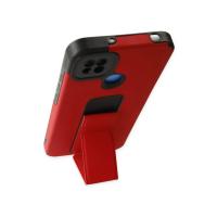 Newface Xiaomi Redmi 9C Kılıf Mega Standlı Silikon - Kırmızı