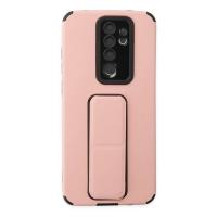 Newface Xiaomi Redmi Note 8 Pro Kılıf Mega Standlı Silikon - Pudra