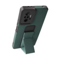 Newface Xiaomi Redmi Note 10 Pro Kılıf Mega Standlı Silikon - Yeşil