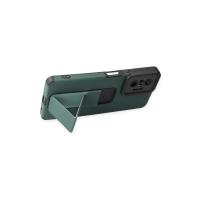 Newface Xiaomi Redmi Note 10 Pro Kılıf Mega Standlı Silikon - Yeşil