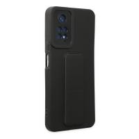 Newface Xiaomi Redmi Note 11 Kılıf Mega Standlı Silikon - Siyah