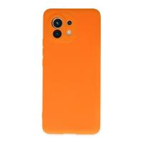 Newface Xiaomi Mi 11 Kılıf Nano içi Kadife Silikon - Turuncu