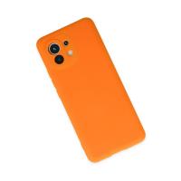 Newface Xiaomi Mi 11 Kılıf Nano içi Kadife Silikon - Turuncu