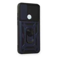 Newface Xiaomi Redmi Note 8 Kılıf Pars Lens Yüzüklü Silikon - Lacivert