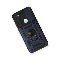 Newface Xiaomi Redmi Note 8 Kılıf Pars Lens Yüzüklü Silikon - Lacivert