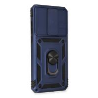 Newface Xiaomi Redmi Note 8 Pro Kılıf Pars Lens Yüzüklü Silikon - Lacivert