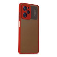 Newface Xiaomi Poco X5 Pro 5G Kılıf Montreal Silikon Kapak - Kırmızı