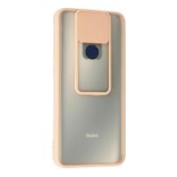 Newface Xiaomi Redmi Note 9 Kılıf Palm Buzlu Kamera Sürgülü Silikon - Pembe