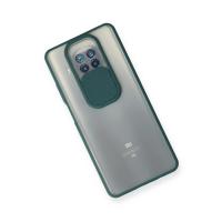 Newface Xiaomi Mi 10T Lite Kılıf Palm Buzlu Kamera Sürgülü Silikon - Yeşil