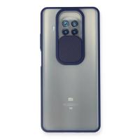 Newface Xiaomi Mi 10T Lite Kılıf Palm Buzlu Kamera Sürgülü Silikon - Lacivert