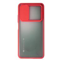 Newface Xiaomi Mi 10T Kılıf Palm Buzlu Kamera Sürgülü Silikon - Kırmızı