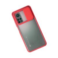 Newface Xiaomi Mi 10T Kılıf Palm Buzlu Kamera Sürgülü Silikon - Kırmızı