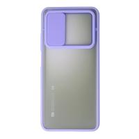 Newface Xiaomi Mi 10T Kılıf Palm Buzlu Kamera Sürgülü Silikon - Lila