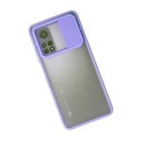 Newface Xiaomi Mi 10T Kılıf Palm Buzlu Kamera Sürgülü Silikon - Lila