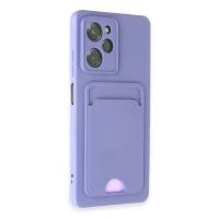 Newface Xiaomi Poco X5 Pro 5G Kılıf Kelvin Kartvizitli Silikon - Lila