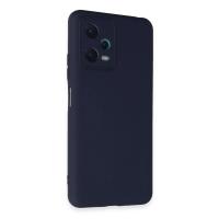 Newface Xiaomi Redmi Note 12 5G Kılıf Nano içi Kadife Silikon - Lacivert