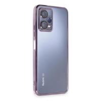 Newface Xiaomi Redmi Note 12 5G Kılıf Razer Lensli Silikon - Mor