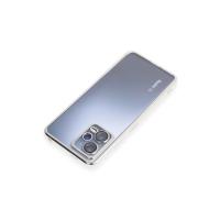 Newface Xiaomi Redmi Note 12 5G Kılıf Razer Lensli Silikon - Gümüş