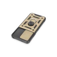 Newface Xiaomi Redmi Note 12 5G Kılıf Pars Lens Yüzüklü Silikon - Gold