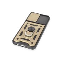 Newface Xiaomi Redmi Note 12 5G Kılıf Pars Lens Yüzüklü Silikon - Gold