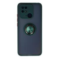 Newface Xiaomi Poco C40 Kılıf Montreal Yüzüklü Silikon Kapak - Yeşil