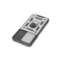 Newface Xiaomi Redmi Note 12 5G Kılıf Pars Lens Yüzüklü Silikon - Gümüş