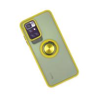 Newface Xiaomi Redmi 10 2022 Kılıf Montreal Yüzüklü Silikon Kapak - Sarı