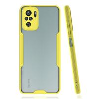 Newface Xiaomi Redmi Note 10 Kılıf Platin Silikon - Sarı