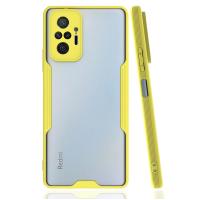 Newface Xiaomi Redmi Note 10 Pro Kılıf Platin Silikon - Sarı