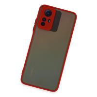 Newface Xiaomi Redmi Note 12S Kılıf Montreal Silikon Kapak - Kırmızı