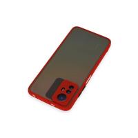 Newface Xiaomi Redmi Note 12S Kılıf Montreal Silikon Kapak - Kırmızı