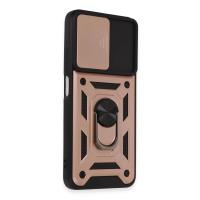 Newface Xiaomi Redmi Note 12S Kılıf Pars Lens Yüzüklü Silikon - Rose Gold