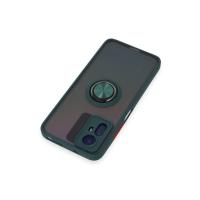 Newface Xiaomi Redmi Note 12S Kılıf Montreal Yüzüklü Silikon Kapak - Yeşil