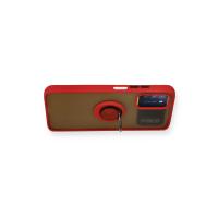 Newface Xiaomi Redmi 9T Kılıf Montreal Yüzüklü Silikon Kapak - Kırmızı