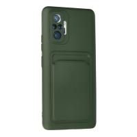 Newface Xiaomi Redmi Note 10 Pro Kılıf Kelvin Kartvizitli Silikon - Koyu Yeşil