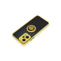 Newface Xiaomi Redmi Note 12 5G Kılıf Montreal Yüzüklü Silikon Kapak - Sarı