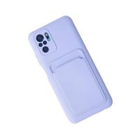 Newface Xiaomi Redmi Note 10S Kılıf Kelvin Kartvizitli Silikon - Lila