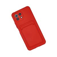 Newface Xiaomi Mi 11 Kılıf Kelvin Kartvizitli Silikon - Kırmızı