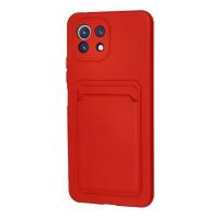 Newface Xiaomi Mi 11 Kılıf Kelvin Kartvizitli Silikon - Kırmızı