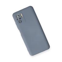 Newface Xiaomi Redmi Note 10 Kılıf Nano içi Kadife Silikon - Gri