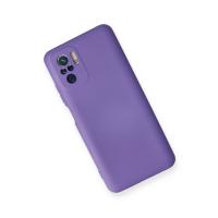 Newface Xiaomi Redmi Note 10 Kılıf Nano içi Kadife Silikon - Mor