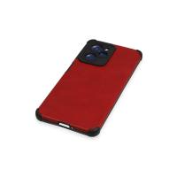 Newface Xiaomi Redmi Note 12 Pro 5G Kılıf Loop Deri Silikon - Kırmızı