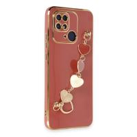 Newface Xiaomi Redmi 10C Kılıf Esila Silikon - Kırmızı