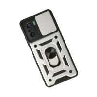 Newface Xiaomi Poco F3 Kılıf Pars Lens Yüzüklü Silikon - Gümüş