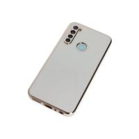 Newface Xiaomi Redmi Note 8 Kılıf Volet Silikon - Beyaz