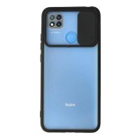 Newface Xiaomi Redmi 9C Kılıf Palm Buzlu Kamera Sürgülü Silikon - Siyah