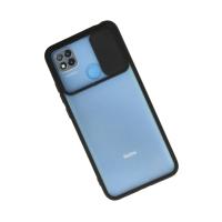 Newface Xiaomi Redmi 9C Kılıf Palm Buzlu Kamera Sürgülü Silikon - Siyah