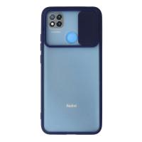 Newface Xiaomi Redmi 9C Kılıf Palm Buzlu Kamera Sürgülü Silikon - Lacivert