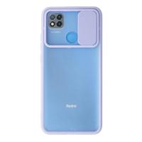 Newface Xiaomi Redmi 9C Kılıf Palm Buzlu Kamera Sürgülü Silikon - Lila