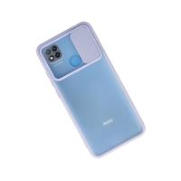 Newface Xiaomi Redmi 9C Kılıf Palm Buzlu Kamera Sürgülü Silikon - Lila